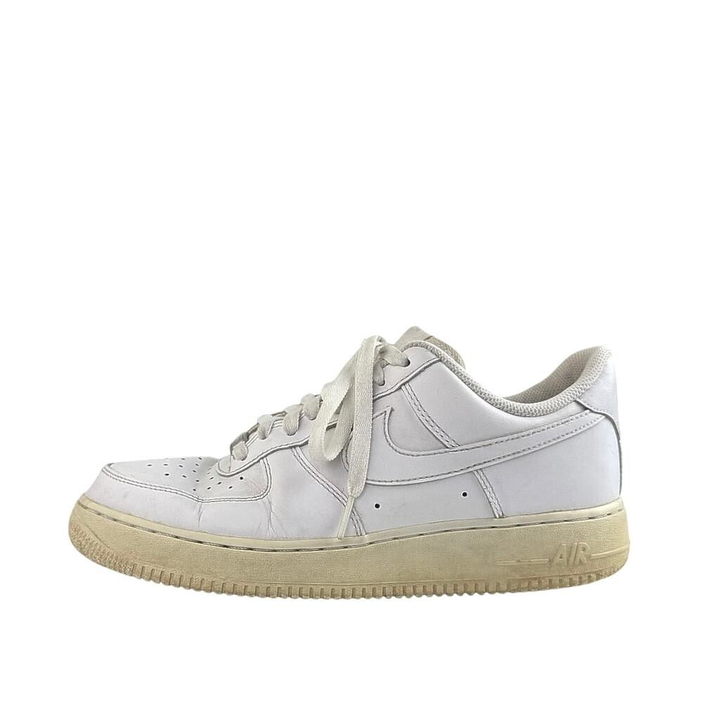 Nike Air Force 1 Men's White Low Top Lace Up Sneakers Athletic Running Shoes 9.5